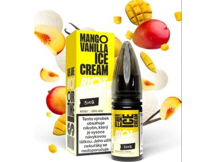 Liquid Riot BAR EDTN Salt Mango Vanilla Ice Cream (Mangovo-vanilková zmrzlina) 10ml-10mg