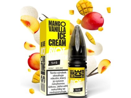 Liquid Riot BAR EDTN Salt Mango Vanilla Ice Cream (Mangovo-vanilková zmrzlina) 10ml-20mg