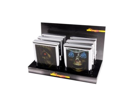 Cigaretové pouzdro Skull, 18 cigaret