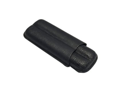 Pouzdro na 2 doutníky Etue, černé, matné, 160mm