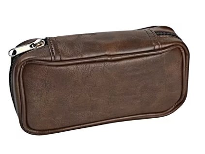 Pouzdro na 2 dýmky etue Angelo, hnědé (-- --)