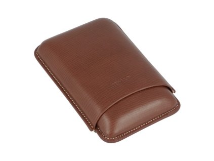 Pouzdro na 3 doutníky Jemar, kůže, 12,5cm, marron