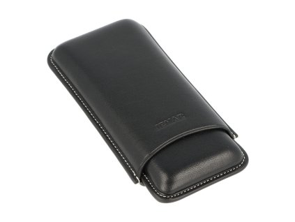 Pouzdro na 3 doutníky Jemar, 13cm, kůže, negro