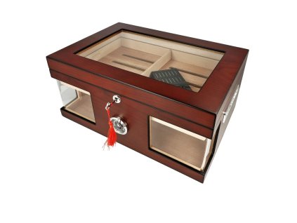 Humidor na doutníky Gastro, prosklený 38x26x18cm