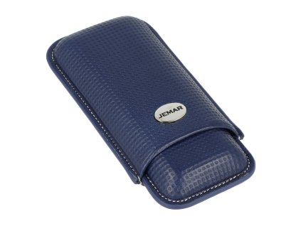 Pouzdro na 2 doutníky Jemar, kůže, Blue