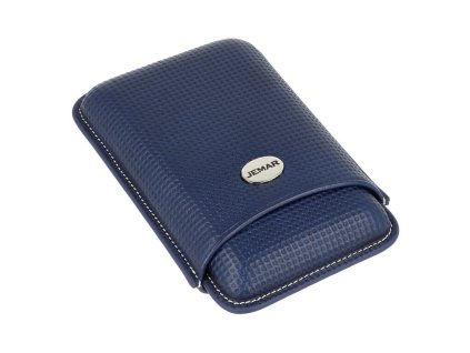 Pouzdro na 3 doutníky Jemar, kůže, Blue