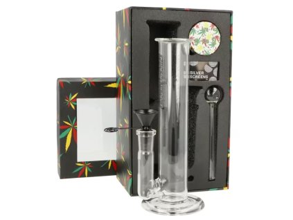 Skleněný bong Super Heroes Giftset Leaf, 19,5cm (-- --)