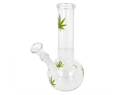 Skleněný bong Multi Leaf, 21cm