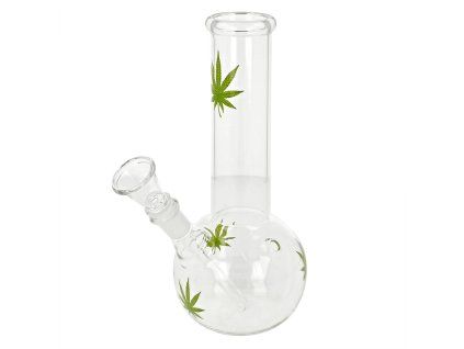 Skleněný bong Multi Leaf, 21cm
