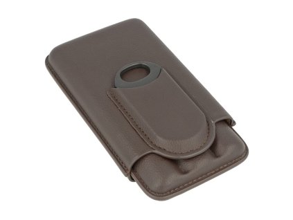 Pouzdro na 3 doutníky s ořezávačem, 16,3cm