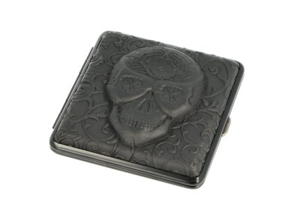 Cigaretové pouzdro Angelo Skull černé I., 20 cigaret (- -)