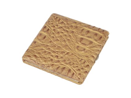 Cigaretové pouzdro Angelo Croco, sv. hnědé, 10 cigaret (- -)