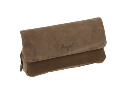 Pouzdro na 2 dýmky Angelo Goat Leather, hnědé (-- --)