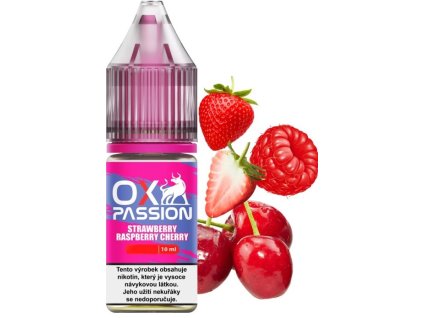 Liquid OXVA OX PASSION Salts Strawberry Raspberry Cherry 10ml - 20mg