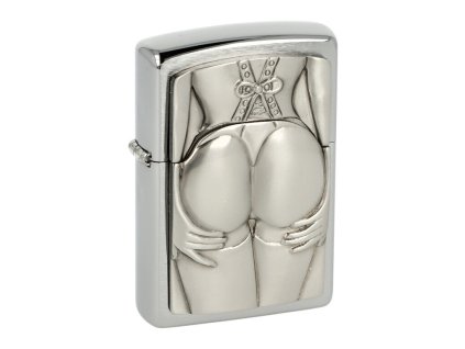 Zapalovač Zippo Stocking Girl, lesklý
