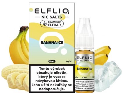 Liquid ELFLIQ Nic SALT Banana Ice 10ml - 10mg