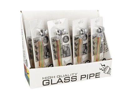 Šlukovka skleněná MM + sítka, 14,5cm