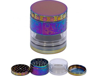 Čtyřdílný kovový drtič tabáku Remo 11564 5,2cm