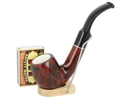 Dýmka Jean Claude Meerschaum zahnutá, II, filtr 9mm (-- --)