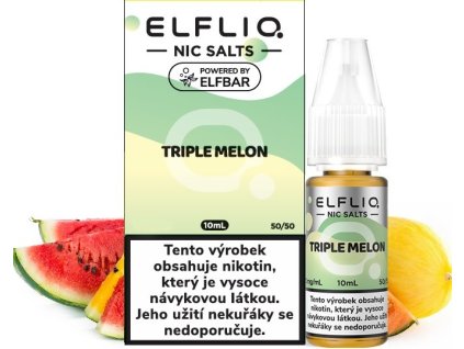 Liquid ELFLIQ Nic SALT Triple Melon 10ml - 10mg