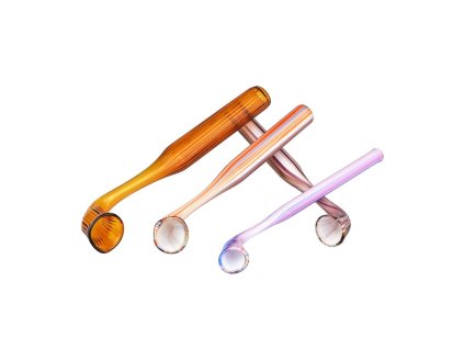 Šlukovka skleněná HM, barevná vroubkovaná