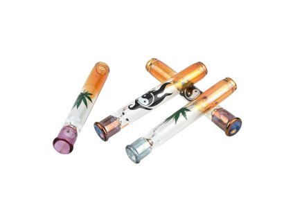 Šlukovka skleněná HM, barevná s obrázky (- -)