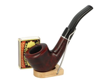 Dýmka Angelo zahnutá čer., I, filtr 9mm