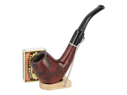 Dýmka Angelo zahnutá čer., I, filtr 9mm