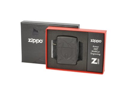 Zapalovač Zippo Black Flame, matný