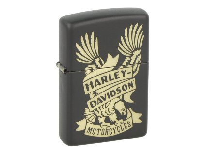 Zapalovač Zippo Harley Davidson Design Black, matný