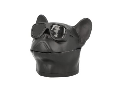Drtička 60mm 4dílná černý pes s brýlemi (-- --)