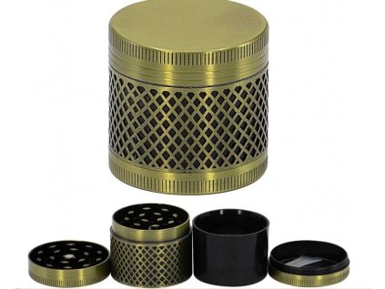 Čtyřdílný kovový drtič tabáku 11518