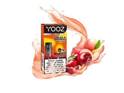 YOOZ Zero - náplň - jablko a broskev 20mg