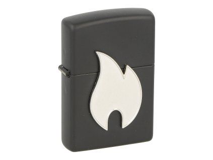 Zippo Black Flame Emblem, matný
