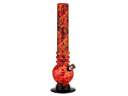 ACRYLBONG 30 cm Skull orange
