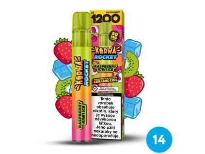 Kurwa Rocket Raspberry Kiwi Ice