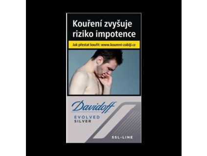 Cigarety Davidoff Evolved Silver SSL-Line Slim - karton 10 krabiček