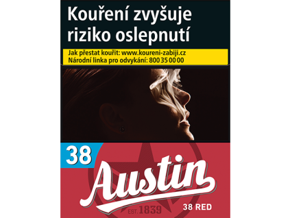 Cigarety Austin Red 38 - karton 5 krabiček