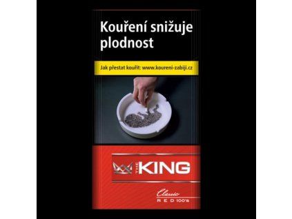 Cigarety King Red 100 - karton 10 krabiček