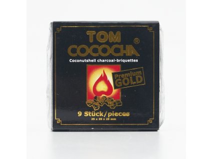 Uhlíky do vodní dýmky Tom Cococha Gold, 9ks
