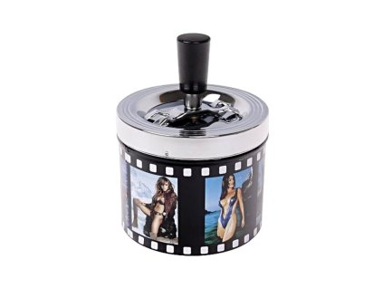 Cigaretový popelník otočný Ladies, kovový (- -)