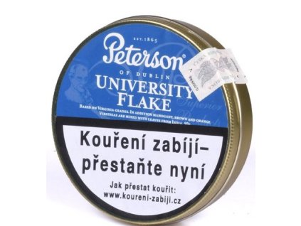 Dýmkový tabák Peterson University Flake, 50g (- -)
