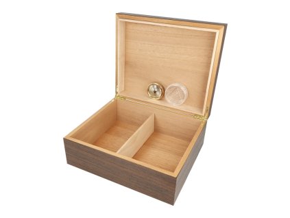 Humidor na doutníky Ořech 25D, 26x22x10cm
