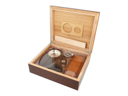 Humidor na doutníky SET 25D, třešeň, 26x22x8cm