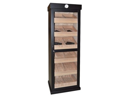 Humidor na doutníky skříňový Black, 59x44x179cm