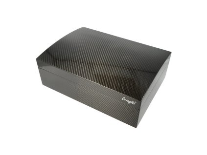 Humidor na doutníky Angelo Real Carbon 50D, 31x23x12cm