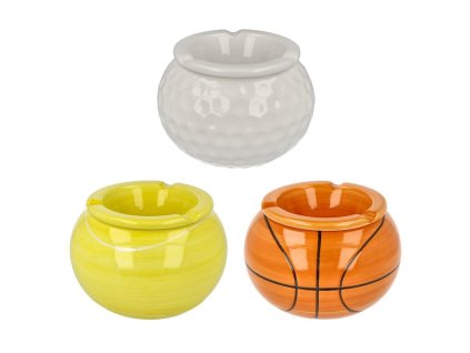 Cigaretový popelník keramický Sports, 3mix (- -)