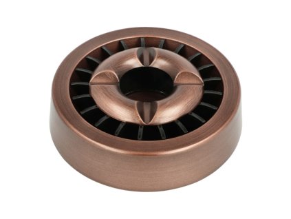 Cigaretový popelník kovový kulatý Copper, 13cm (- -)