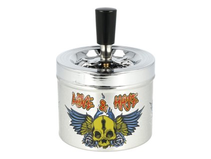 Cigaretový popelník otočný Bunt, kovový (- -)