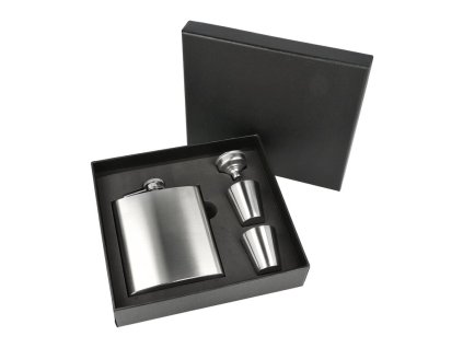 Placatka nerezová s pohárky, čistá, 207ml